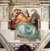 Michelangelo Buonarroti Zechariah oil on canvas